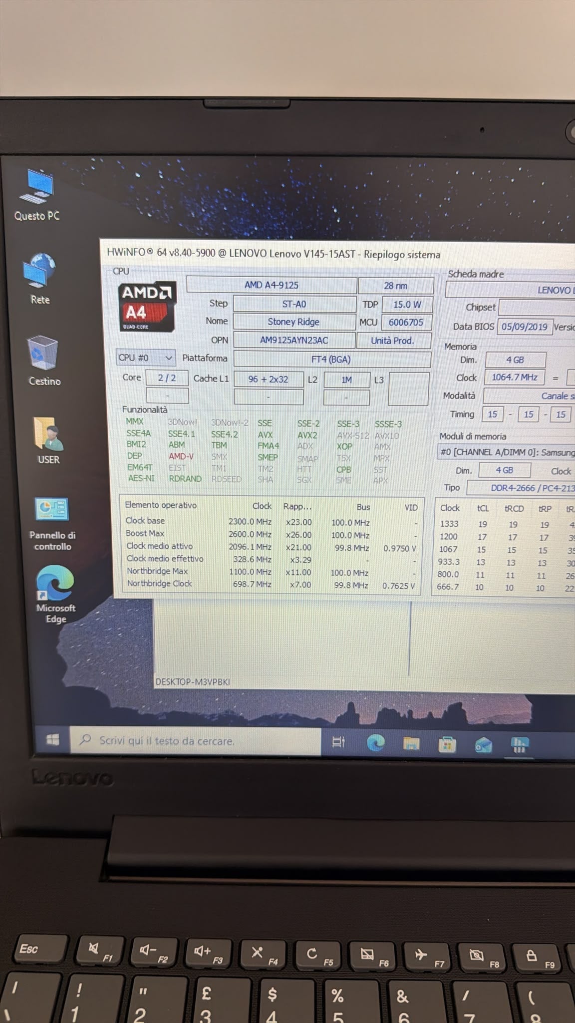 Lenovo V145-15AST – SSD 256GB – Windows 10 Pro - JoJòTechRepair