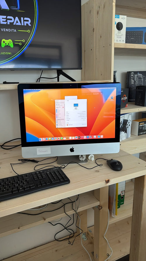 Apple iMac 21,5” Retina 4K 2017 i5 8GB SSD Samsung 250GB – macOS Ventura - JoJòTechRepair