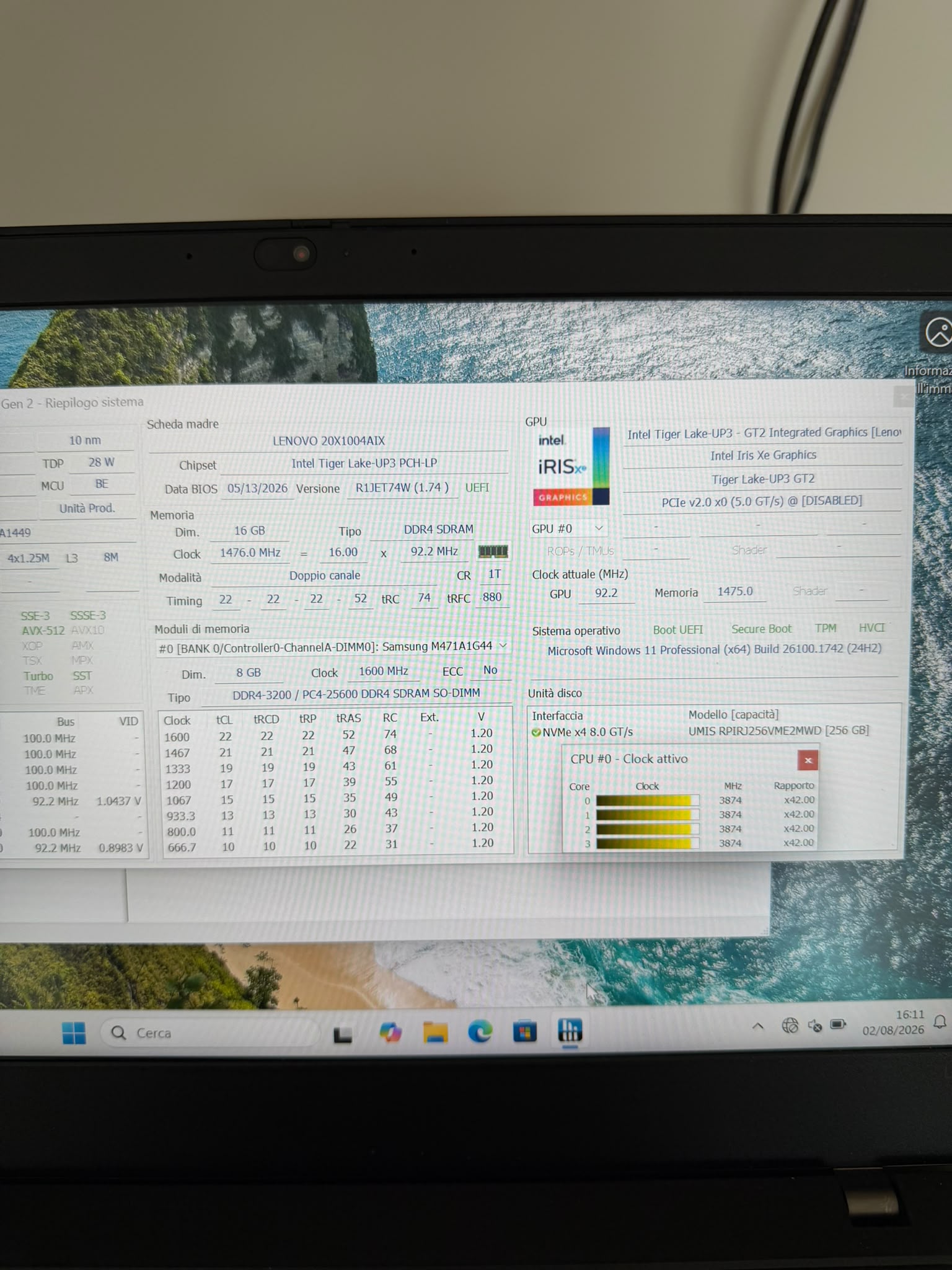 Lenovo ThinkPad L14 Gen 2 i5-1135G7 16GB 256GB NVMe Windows 11 Pro - JoJòTechRepair