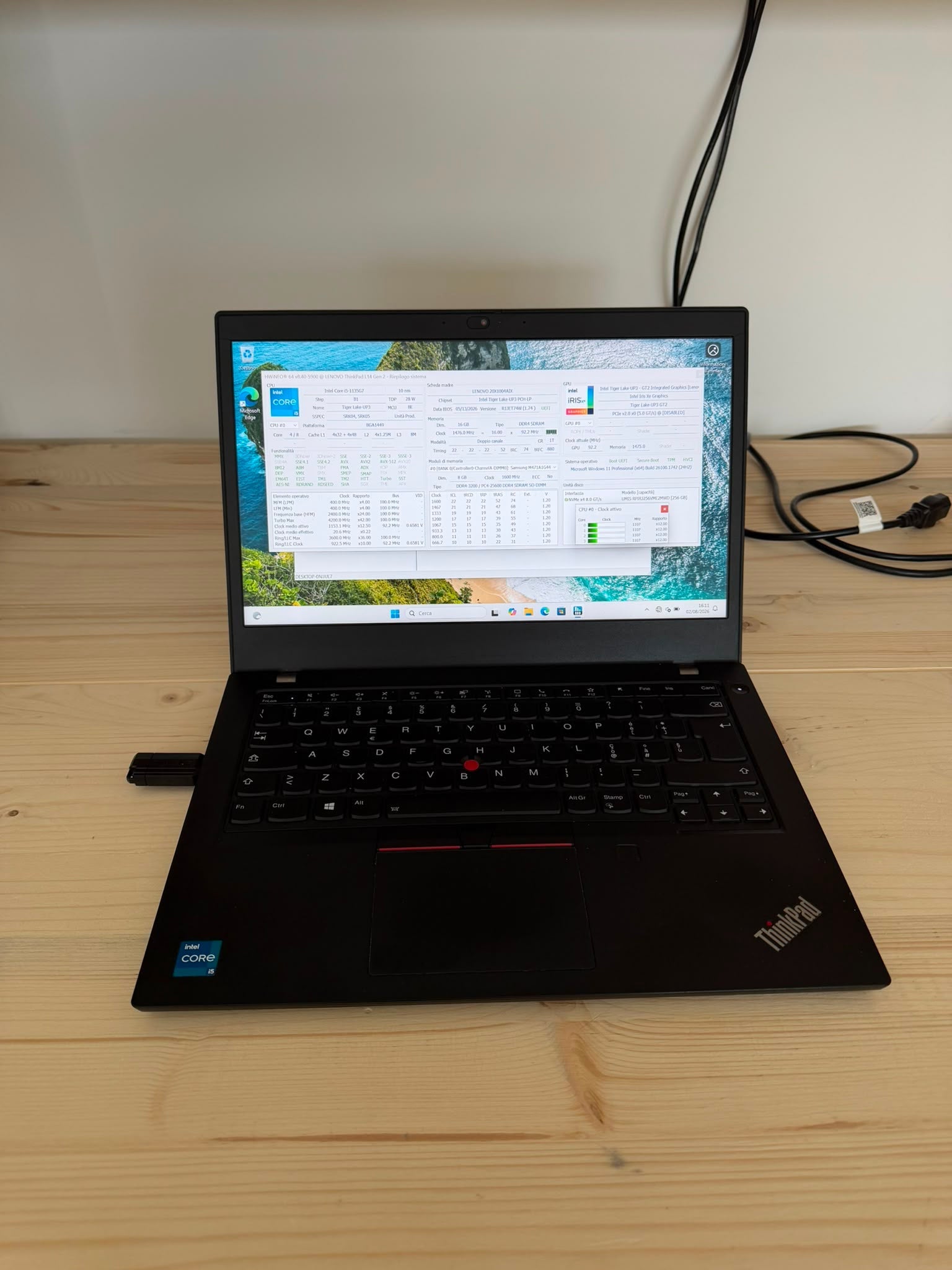 Lenovo ThinkPad L14 Gen 2 i5-1135G7 16GB 256GB NVMe Windows 11 Pro - JoJòTechRepair