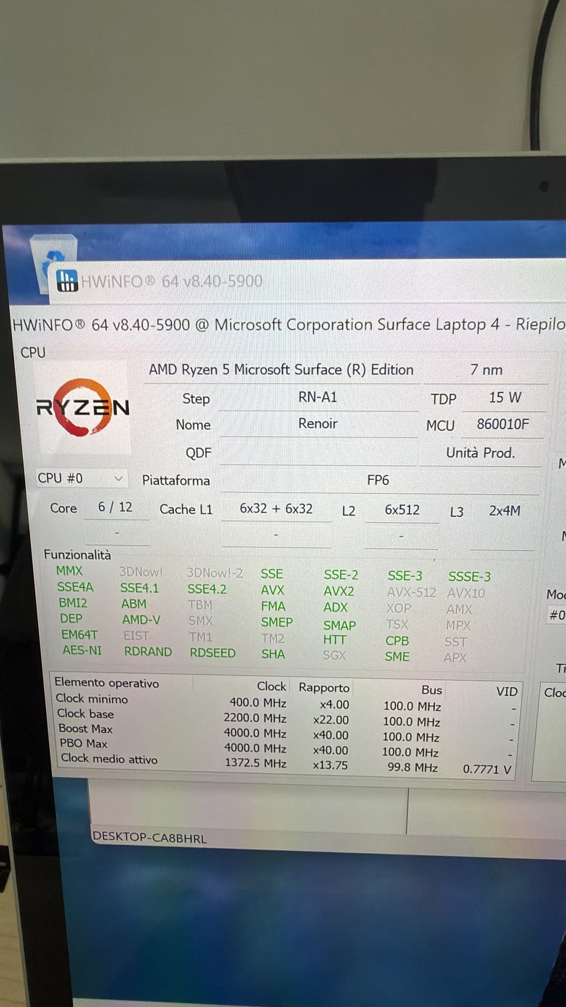 Microsoft Surface Laptop 4 13,5” Ryzen 5 4680U 16GB 256GB SSD Windows 11 Pro - JoJòTechRepair