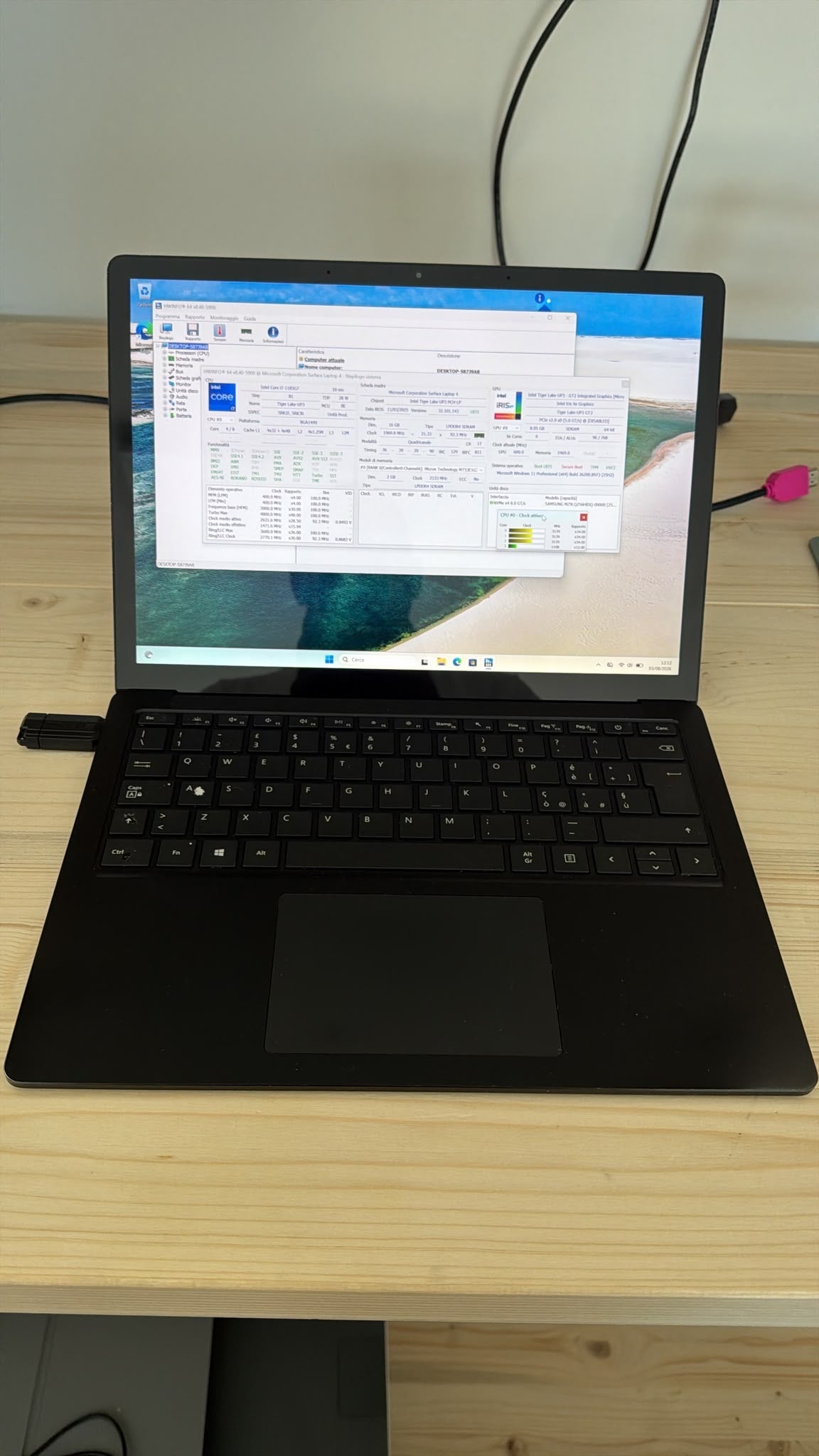 Microsoft Surface Laptop 4 13,5" Touch i7 16GB SSD 256GB Windows 11 Pro – Batteria nuova - JoJòTechRepair