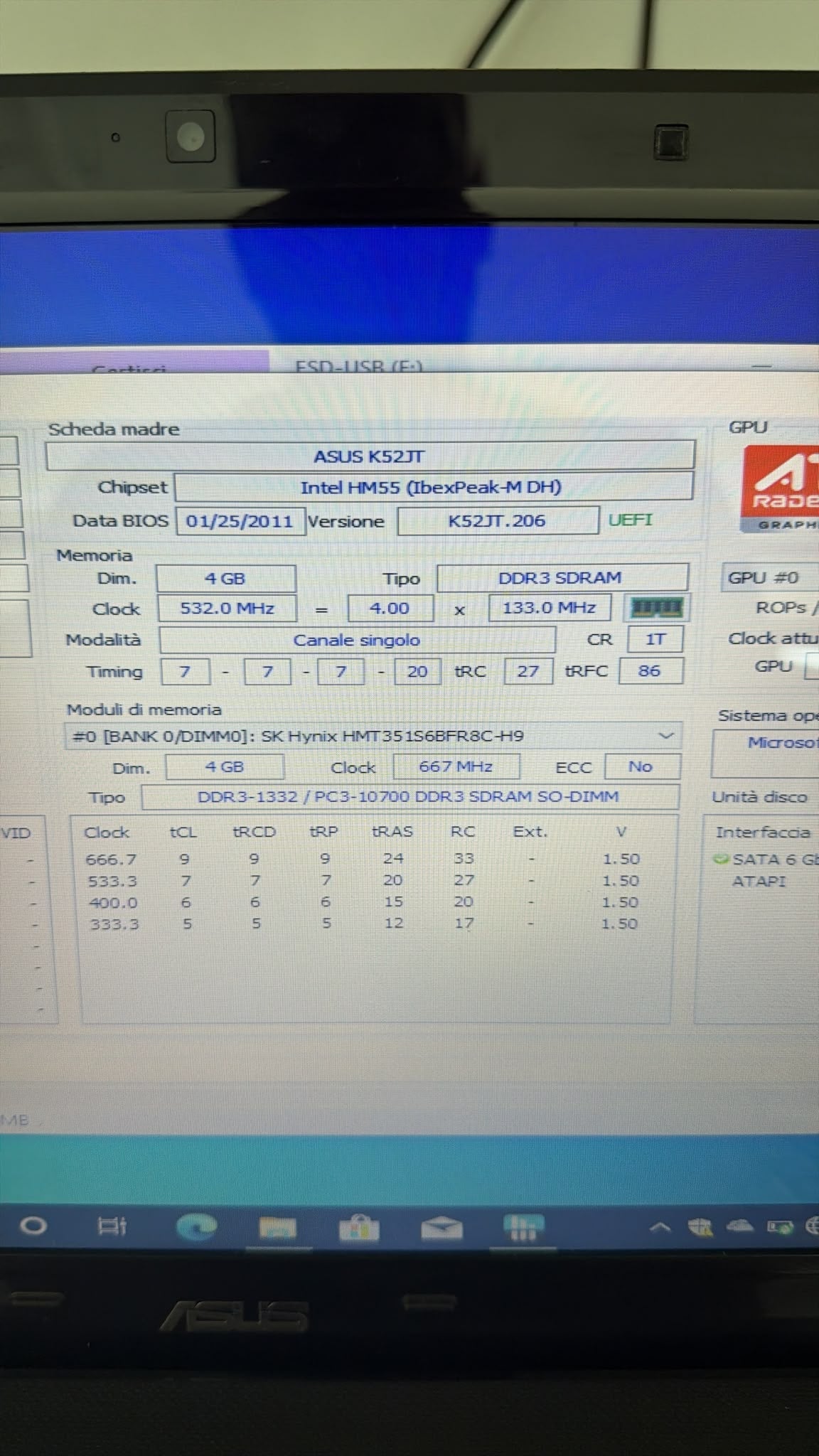 ASUS K52JT – SSD + Scheda Video Dedicata - JoJòTechRepair