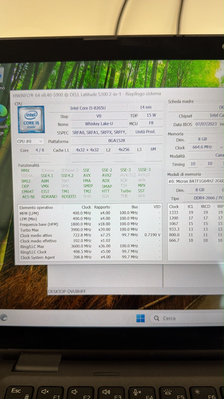 Dell Latitude 5300 2-in-1 Touch | Intel i5-8265U | 8GB RAM | SSD NVMe 256GB | Windows 11 Pro - JoJòTechRepair