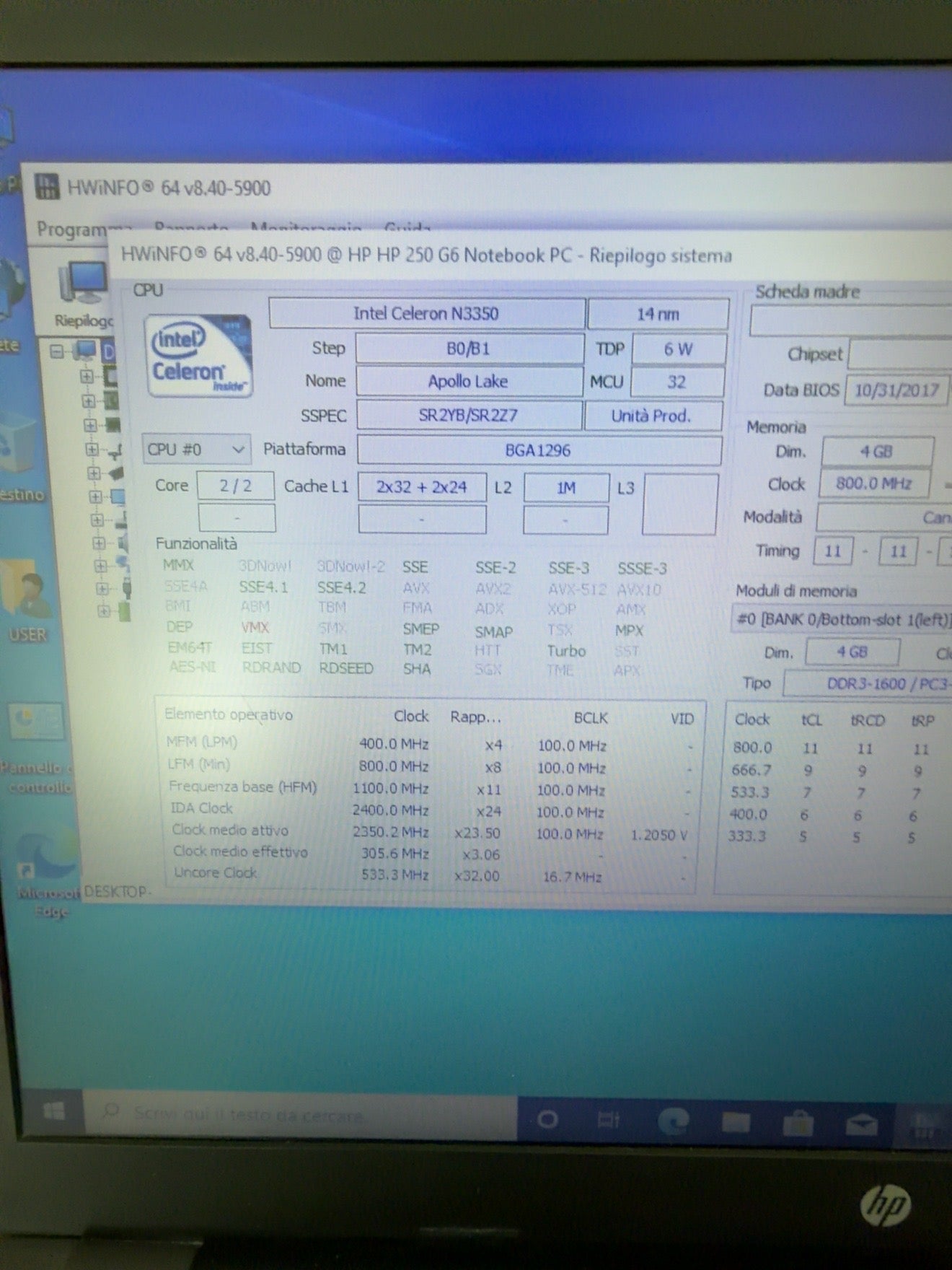 HP 250 G6 – SSD 500GB – Windows 10 Pro - JoJòTechRepair